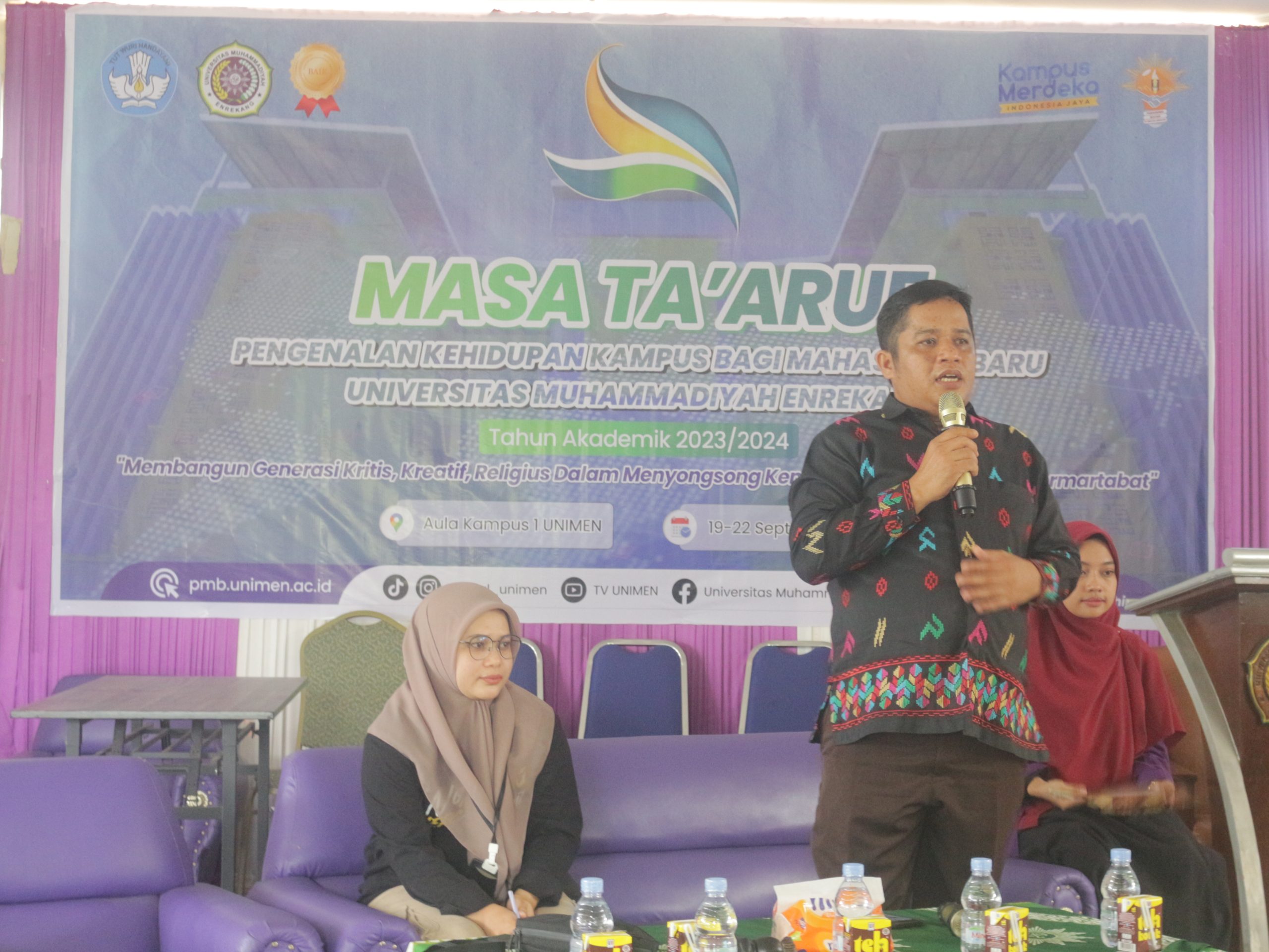 Komisi Pemilihan Umum Kabupaten Enrekang Sosialisasikan Peran Pemilih kepada Mahasiswa Baru Universitas Muhammadiyah Enrekang